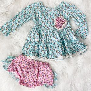 Mustard Pie dress & bloomer set